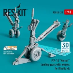 F/A-18 Hornet landing gear with wheels for Kinetic kit (3D Printed)... 2