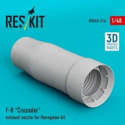 F-8 Crusader exhaust nozzle for Hasegawa kit (3D Printed), 1/48 - R...