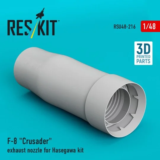 F-8 Crusader exhaust nozzle for Hasegawa kit (3D Printed), 1/48 - R...