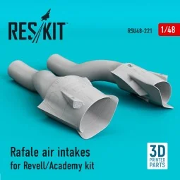 Rafale air intakes for Revell/Academy kit (3D Printed), 1/48 - ResK...