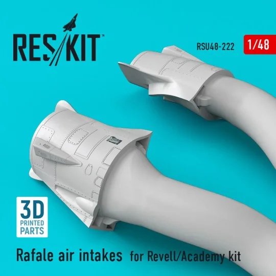 Rafale air intakes for HobbyBoss kit (3D Printed), 1/48 - ResKit Mo...