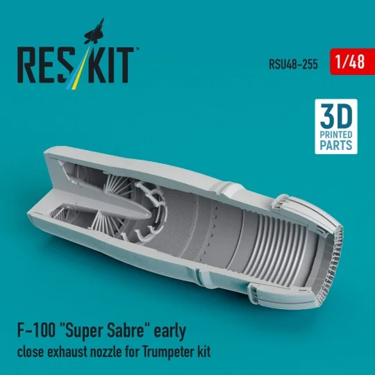 F-100 Super Sabre early close exhaust nozzle for Trumpeter kit (3D ...