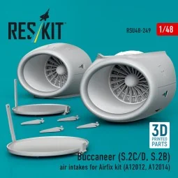 Buccaneer (S.2C/D, S.2B) air intakes for Airfix kit (A12012, A12014...