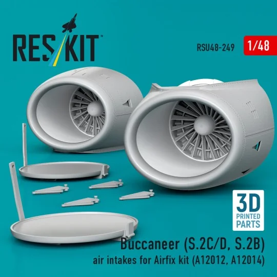 Buccaneer (S.2C/D, S.2B) air intakes for Airfix kit (A12012, A12014...