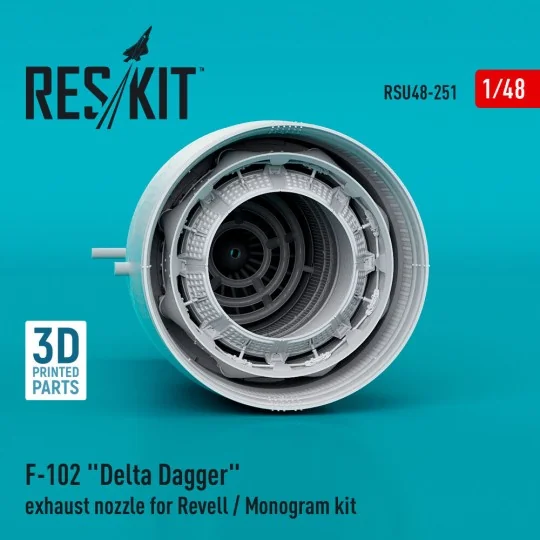 F-102 Delta Dagger exhaust nozzle for Revell / Monogram kit (3D Pri...