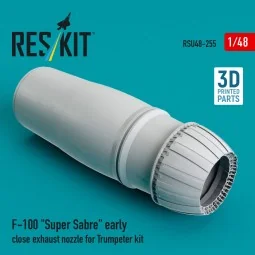 F-100 Super Sabre early close exhaust nozzle for Trumpeter kit (3D ... 2