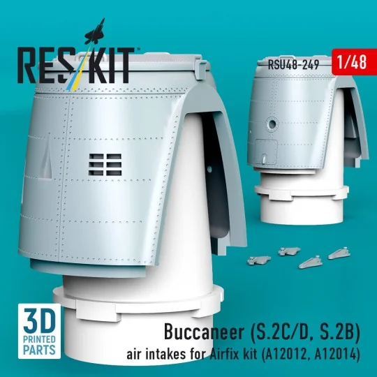 Buccaneer (S.2C/D, S.2B) air intakes for Airfix kit (A12012, A12014...