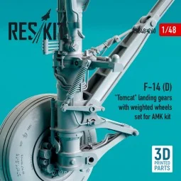F-14 (D) Tomcat landing gears with weighted wheels set for AMK kit ... 2