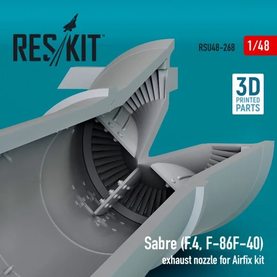 Sabre (F.4, F-86F-40) exhaust nozzle for Airfix kit (3D Printed), 1...
