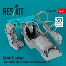 Rafale C cockpit (Basic edition with 3D decals) for Revell/Academy ... 2