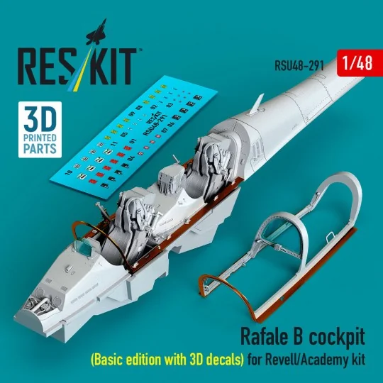 Rafale B cockpit (Basic edition with 3D decals) for Revell/Academy ... Rafale B cockpit (Basic edition with 3D decals) for Revell/Academy ...