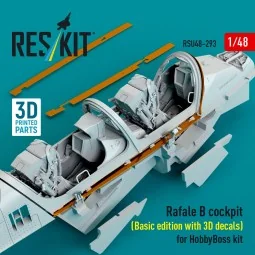 Rafale B cockpit (Basic edition with 3D decals) for HobbyBoss kit (... 2