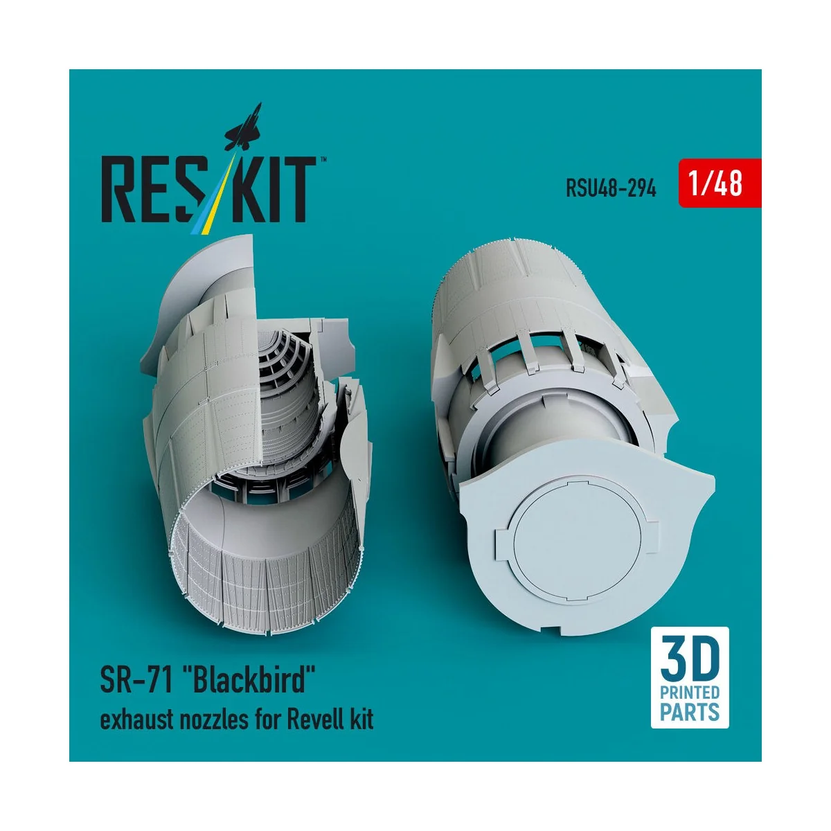 SR-71 Blackbird exhaust nozzles for Revell kit (3D printed), 1/48 -...