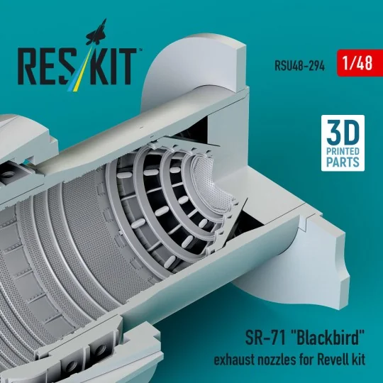 SR-71 Blackbird exhaust nozzles for Revell kit (3D printed), 1/48 -...