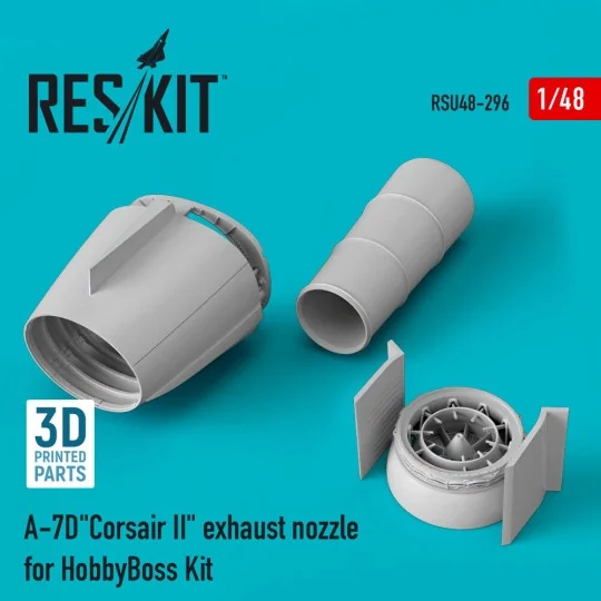 A-7D Corsair II exhaust nozzle for HobbyBoss kit (3D Printed), 1/48...