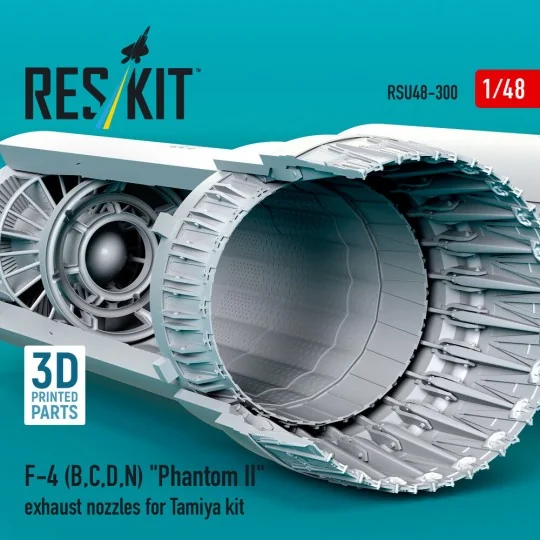 F-4 (B, C, D, N) Phantom II exhaust nozzles for Tamiya kit (3D prin...