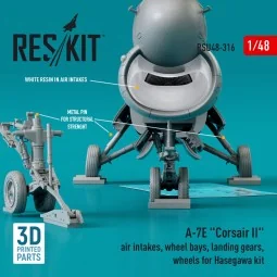 A-7E Corsair II air intakes, wheel bays, landing gears, wheels for ...