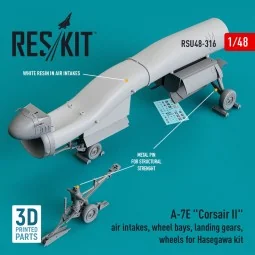 A-7E Corsair II air intakes, wheel bays, landing gears, wheels for ... 2