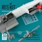 A-7E Corsair II air intakes, wheel bays, landing gears, wheels for ...
