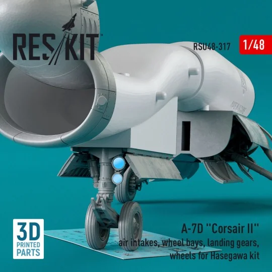 A-7D Corsair II air intakes, wheel bays, landing gears, wheels for ...