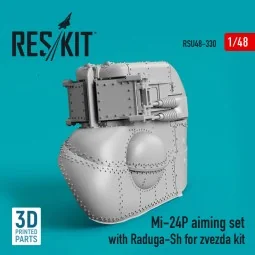 Mi-24P aiming set with Raduga-Sh for zvezda kit (3D Printed), 1/48 ...
