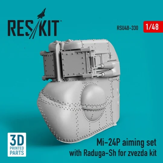 Mi-24P aiming set with Raduga-Sh for zvezda kit (3D Printed), 1/48 ...