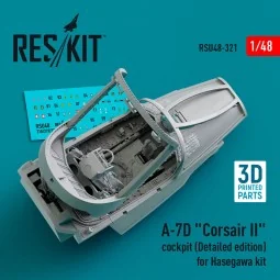 A-7D Corsair II cockpit (Detailed edition) for Hasegawa kit (3D Pri... 2