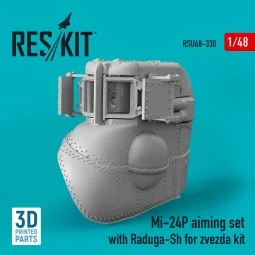 Mi-24P aiming set with Raduga-Sh for zvezda kit (3D Printed), 1/48 ... 2