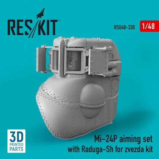 Mi-24P aiming set with Raduga-Sh for zvezda kit (3D Printed), 1/48 ...