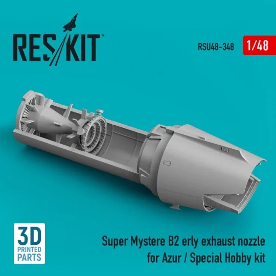 Super Mystere B2 early exhaust nozzle for Azur / Special Hobby kit ...
