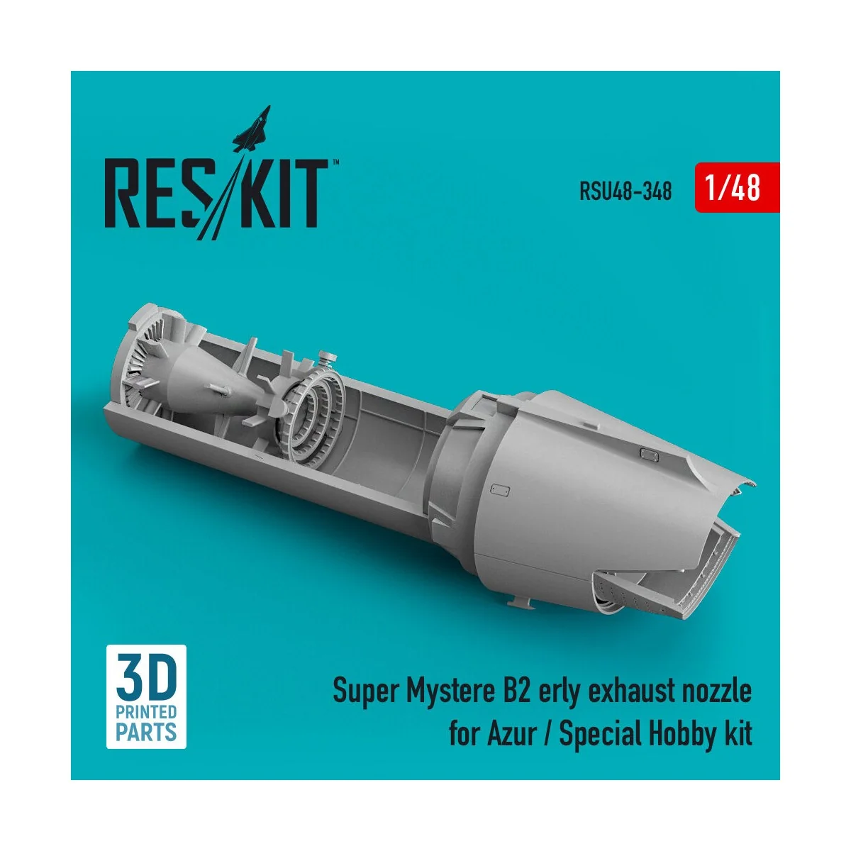 Super Mystere B2 early exhaust nozzle for Azur / Special Hobby kit ...