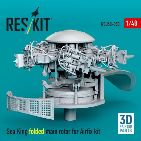 Sea King folded main rotor for Airfix kit (3D printed), 1/48 - ResK...