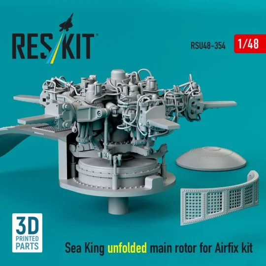 Sea King unfolded main rotor for Airfix kit (3D printed), 1/48 - Re...
