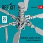 Sea King (6 blades) tail rotor for Airfix & Hasegawa kit (3D printe...