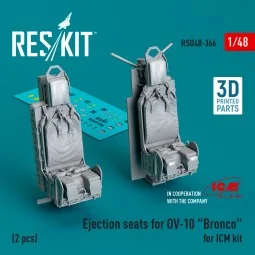 Ejection seats for OV-10 Bronco (2 pcs) for ICM kit (3D Printed), 1...