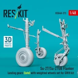 Su-27/Su-27UB Flanker landing gears (late) with weighted wheels set... 2