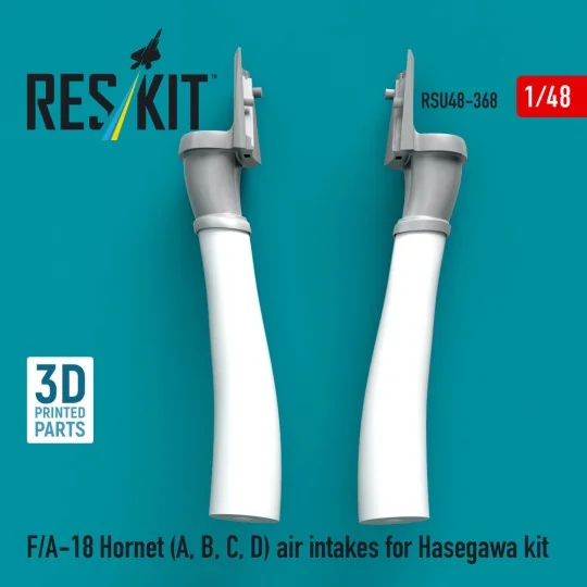 F/A-18 Hornet (A, B, C, D) air intakes for Hasegawa kit (3D Printed...
