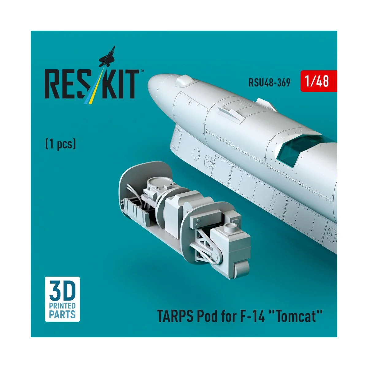 TARPS pod for F-14 Tomcat (1 pcs) (3D printed), 1/48 - ResKit Model...