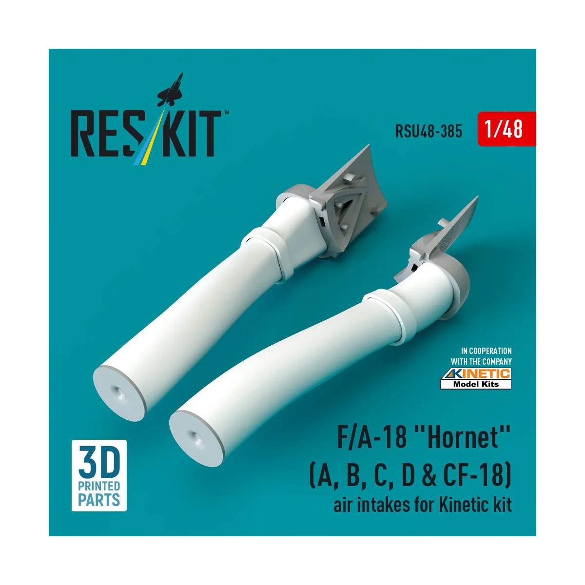 F/A-18 Hornet (A, B, C, D & CF-18) air intakes for Kinetic kit (3D ...