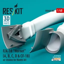 F/A-18 Hornet (A, B, C, D & CF-18) air intakes for Kinetic kit (3D ... 2