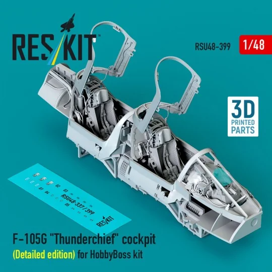 F-105G Thunderchief cockpit (Detailed edition) for HobbyBoss kit (3...