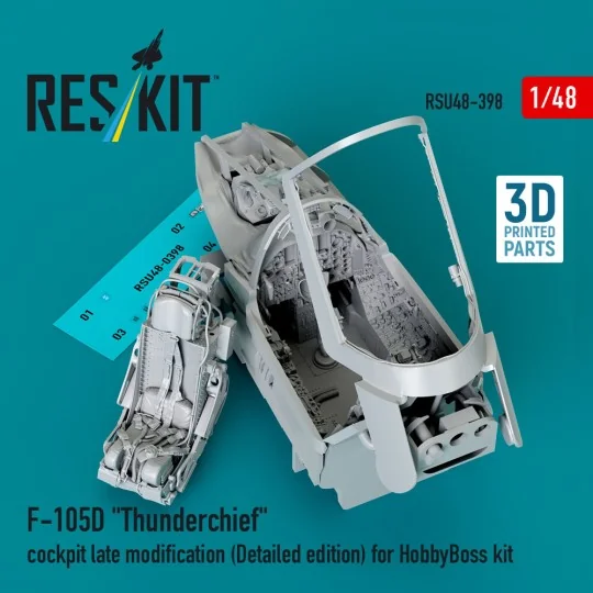 F-105D Thunderchief cockpit late modification (Detailed edition) fo...