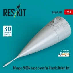 Mirage 2000N nose cone for Kinetic/Italeri kit (3D Printed), 1/48 -... 2