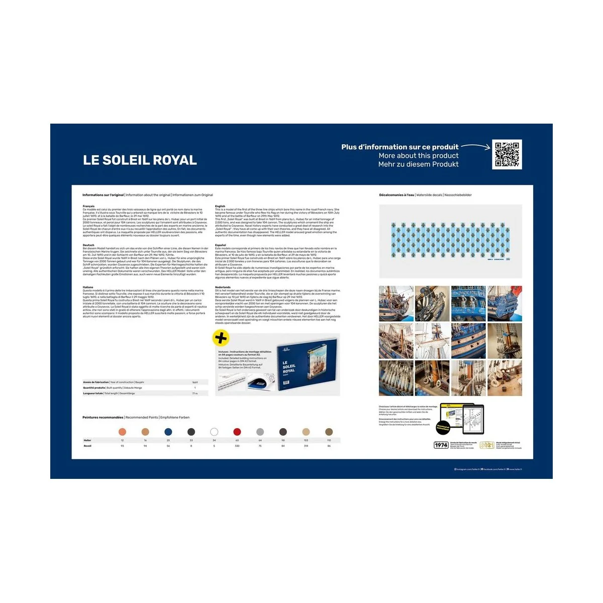 STARTER KIT Soleil Royal, 1/100 - Heller 58899 STARTER KIT Soleil Royal, 1/100 - Heller 58899