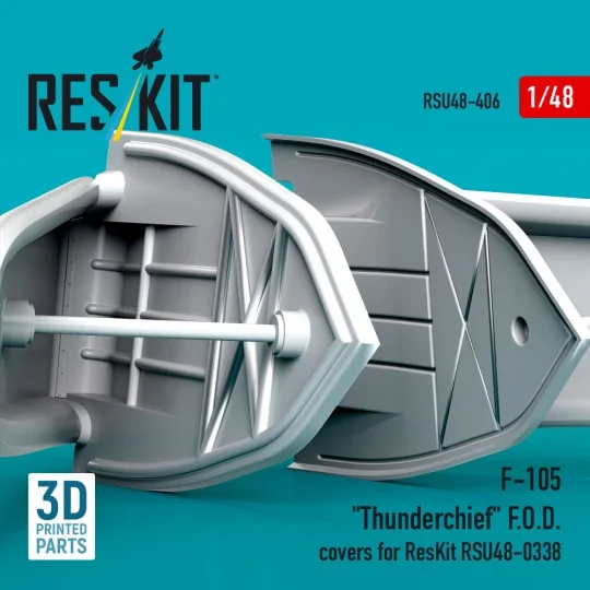 F-105 Thunderchief F.O.D. covers for ResKit RSU48-0338 (3D Printed)...