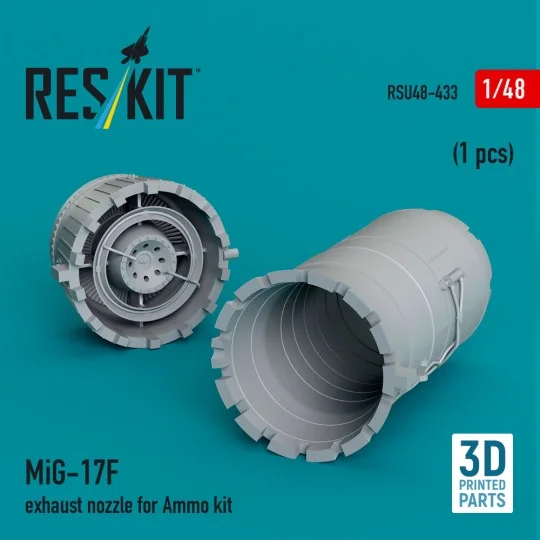 MiG-17F exhaust nozzle for Ammo kit (3D Printed), 1/48 - ResKit Mod... MiG-17F exhaust nozzle for Ammo kit (3D Printed), 1/48 - ResKit Mod...