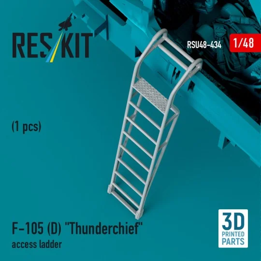 F-105D Thunderchief access ladder (1 pcs) (3D Printed), 1/48 - ResK...