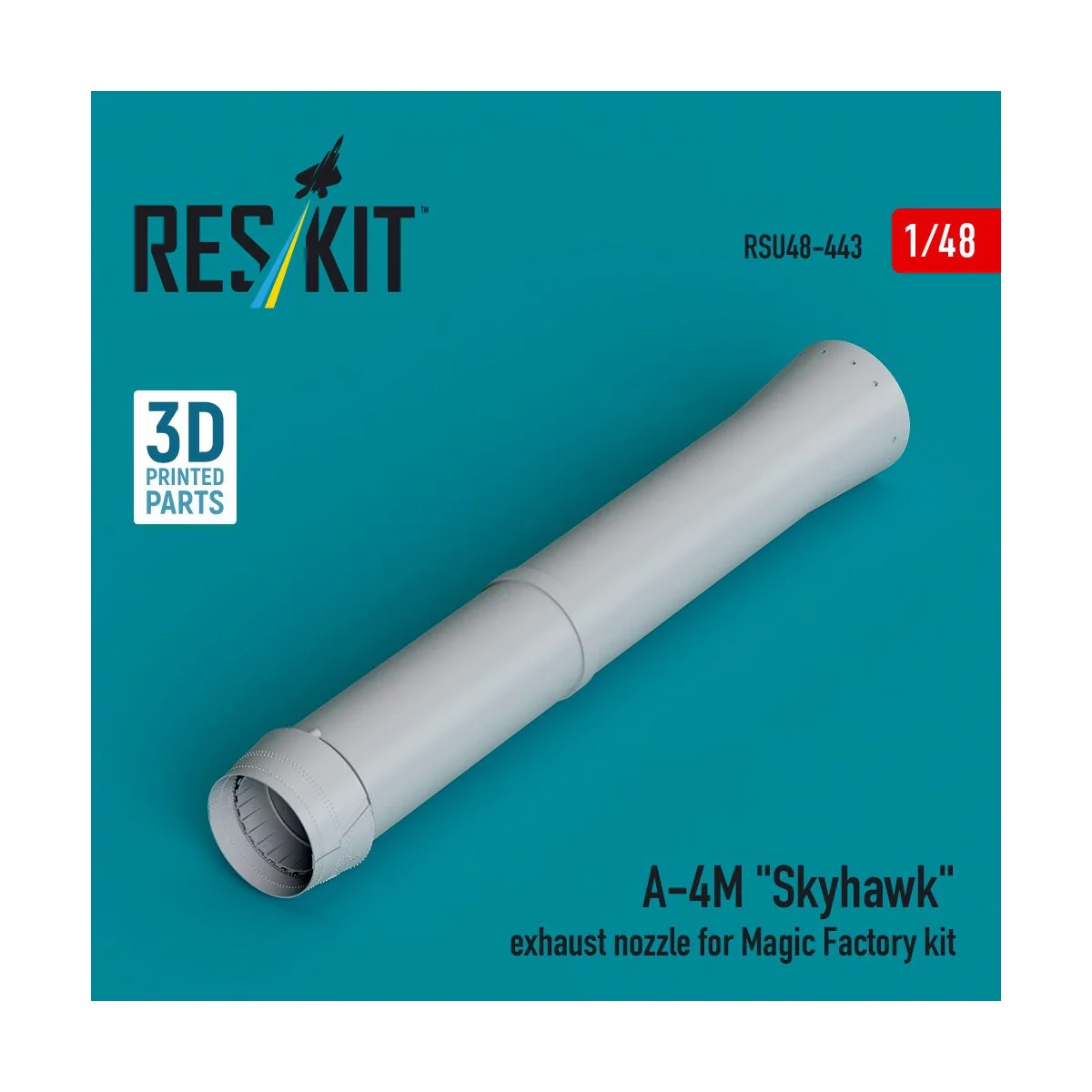 A-4M Skyhawk exhaust nozzle for Magic Factory kit (3D Printed), 1/4...