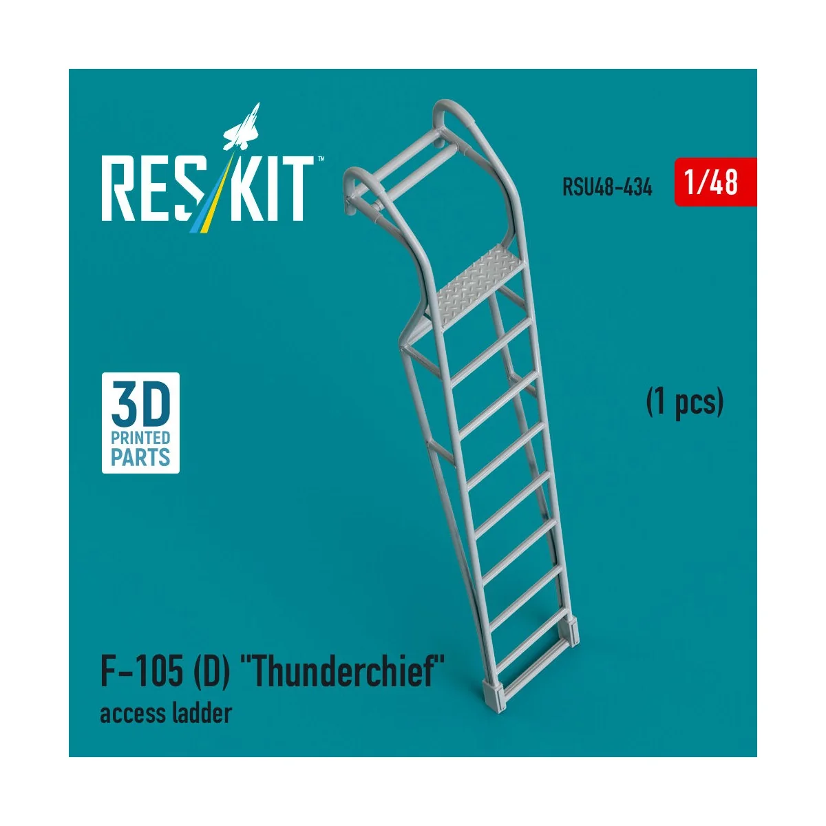 F-105D Thunderchief access ladder (1 pcs) (3D Printed), 1/48 - ResK...