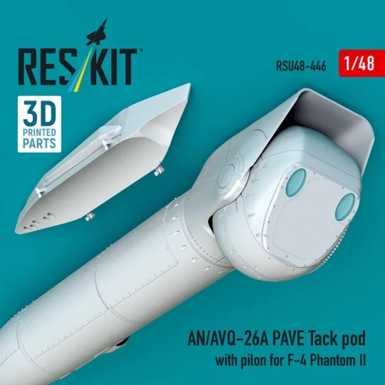AN/AVQ-26A PAVE Tack pod with pilon for F-4 Phantom II (3D Printed)...